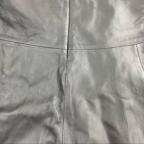 Vince Lamb Leather A-Line Skirt - Picture 6 of 7